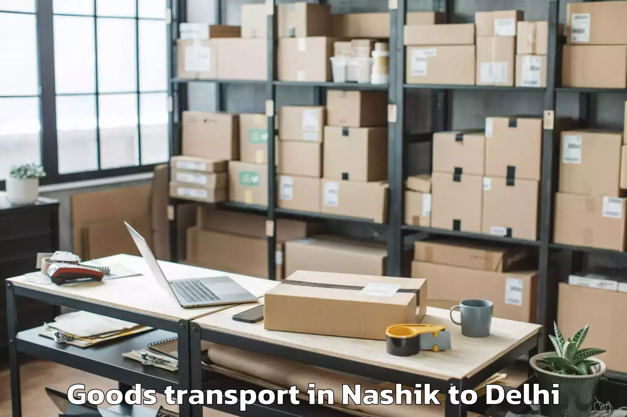 Nashik to Westend Mall Delhi Goods Transport Booking